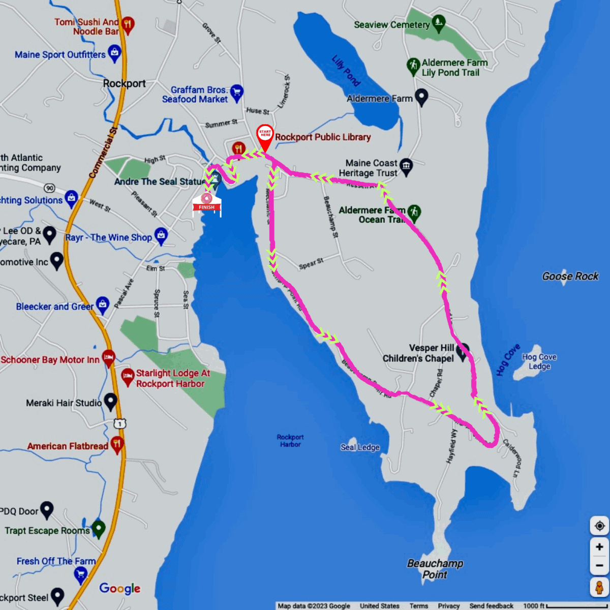 2023 donut dash 5k route